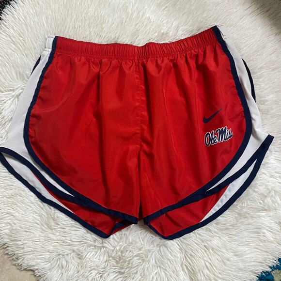 NIKE • Dri-Fit Tempo Mississippi MS Ole Miss Rebels SEC Athletic Running Shorts - Picture 7 of 7